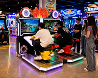 Simulateur de course automobile 3D Lechuang, machine de jeu d'arcade avec construction en métal, plastique et acrylique, utilisation en intérieur, 1 joueur