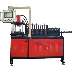 High Speed Automatic CNC Metal Flat Iron Strip Bending And Forming Machine Hose Pipe Clamp Making Machine With Punching