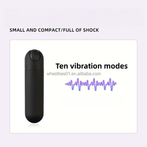Diez modos de vibración Cargador de mujer Potente bala de choque Dispositivo de coqueteo de pareja Mini masajeador Varilla vibradora Enchufe anal - Product Image 4