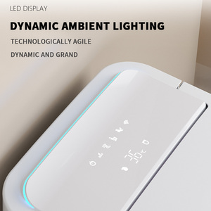 Toilette intelligente en céramique sur pied grande taille avec commande vocale, écran LED, télécommande, auto-nettoyante, sans eau, lumière B715 Yacht Smart & I - Product Image 4