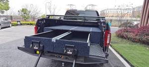 ลิ้นชักเตียงอลูมิเนียม<span class=keywords><strong>รถ</strong></span>บรรทุก<span class=keywords><strong>กล่อง</strong></span>เครื่องมือเตียงแบบเลื่อนออกลิ้นชักสำหรับ F150ทุนดราแรม1500 - Product Image 3