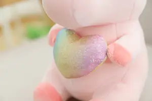 Grazioso animaletto di pezza morbido con cartone animato personalizzato carino divertente Aurora arcobaleno Flying unicorno giocattoli di peluche per bambini