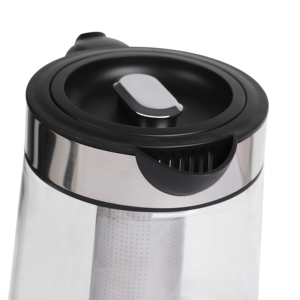 1.7L Cordless Glass <strong>Kettle</strong> with Temperature Control and Tea <strong>Filter</strong> 1800W Blue Indicator Light for Hotel Use - Product Image 4