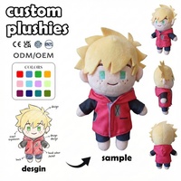 Peluche personnalisée : Poupée en peluche de dessin animé avec veste, personnage de ville, articles promotionnels, Teddy Bear, Poupée Père Noël, Pyae Custom Plushy