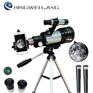 Astronomical Telescope 30070 Silver Single Tube High Magnification For Stargazing Children Students Beginners Dual Purpose Land - Product Image 5