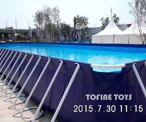 Grande piscina fuori terra all'aperto su misura della struttura d'acciaio di grandi dimensioni - Product Image 1
