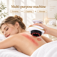 Brosse de massage corporelle portative pour méridiens, anti-cellulite, raclage électrique Gua Sha, ventouse de massage, appareil de drainage lymphatique