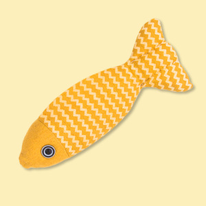 Juguete de tela con hierba gatera para gatos, en forma de pez, para masticar y dentición, accesorio interesante para mascotas - Product Image 1