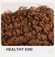 Extensions de cheveux humains en vrac à ondulations naturelles, effet mouillé, à tresser avec ruban adhésif, sans trame, ondulations profondes, toutes couleurs, sans pointes, lot en gros