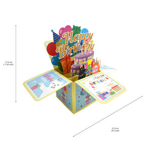 Scatola 3D Estraibile per Festa di <span class=keywords><strong>Compleanno</strong></span> a Tema Gatto con Scenografia di Gatti e <span class=keywords><strong>Auguri</strong></span> di <span class=keywords><strong>Buon</strong></span> <span class=keywords><strong>Compleanno</strong></span> - Product Image 5