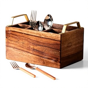 Top Selling Modern Design Wooden <b>Caddy</b> <b>Kitchen</b> Use Keeps Utensils Organized Cooking Smooth Finish Wooden Spoon Holder - Product Image 4
