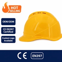 Casco de Seguridad Industrial de ABS con Logotipo Personalizado, Certificado CE EN 397, con Diseño Ventilado para la Construcción