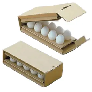 Personalizzato scatola di cartone per 6 uova 10 uova di imballaggio