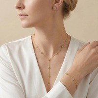 Ensemble de bijoux ZG Clover Flower en acier inoxydable plaqué or 18 carats, collier, boucles d'oreilles, bracelet, fournisseur de bijoux en gros