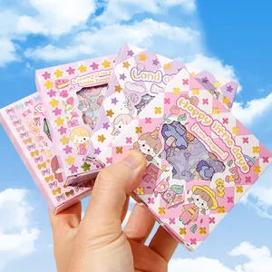 100PCS Cartoon Stickers Crafts And Scrapbooking Stickers Book Student Label Decorative Sticker DIY Stationery