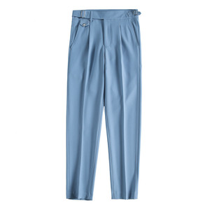 Hot Sell 2025 New Men's <b>Business</b> Small Dress Pants Casual Fashion Solid Color Casual Pants - Product Image 5