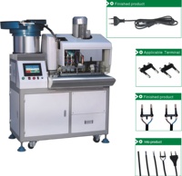 Utilisation de sertissage Automatique DE PVC Plat D'épluchage de Câble 2 Broches Fiche À Sertir Machine (SD-1800S)