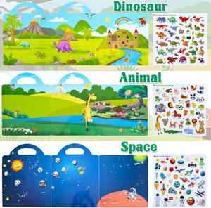 Libro di Adesivi Riutilizzabili Giocattoli Sensoriali Educativi Montessori per Bambini in Età Prescolare Stampa Offset su Carta Patinata - Product Image 4