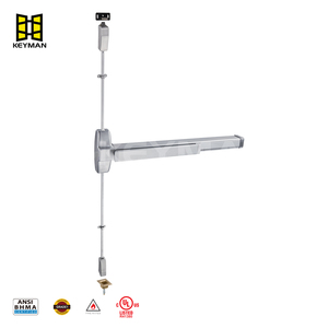 كيمان النار تصنيف سطح عمودي قضيب خروج UL 10C المدرجة لمدة <span class=keywords><strong>3</strong></span> ساعات الأبواب المسمى النار مقاومة للحريق باب دفع شريط جهاز خروج الذعر - Product Image 2