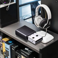 Receptor Inalámbrico USB Mini KTCU1 OMFox, Baja Latencia, Chip Qualcomm, Adaptador de Audio Inalámbrico APTX para Auriculares con Controlador PS4/Xbox