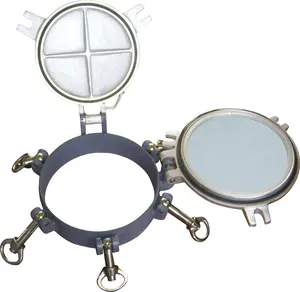 Marine/Ship/Boat Brass Bolted Side Scuttle/Porthole/Portlight Window with Deadlight