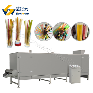 Machine à paille de riz biodégradable automatique Équipement Core Boîte de vitesses Composant Pailles à boire de riz comestible Ligne d'extrusion Machines - Product Image 3