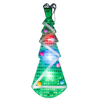 Décorations de Noël, cravate LED multicolores RGB à motif d'arbre de Noël pour la décoration de la maison