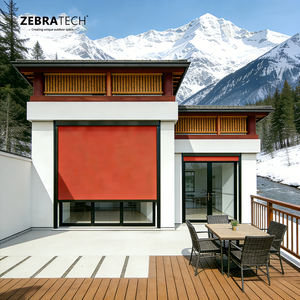 Stores verticaux motorisés électriques étanches à fermeture éclair avec télécommande pour couverture de terrasse en tissu <span class=keywords><strong>occultant</strong></span> - Product Image 1