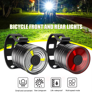 <span class=keywords><strong>Feu</strong></span> arrière de vélo Lumière de <span class=keywords><strong>casque</strong></span> en aluminium Lumière d'avertissement d'équitation de nuit VTT Phare LED - Product Image 2
