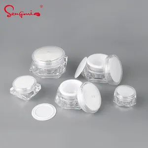 5g 10g 15g 20g 30g Luxury Empty Small Fancy Skin Care Custom Plastic Packaging Face Acrylic Cosmetic Body Cream Jar