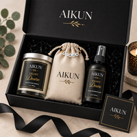 AIKUN – Service de personnalisation par notre équipe de designers, conception exclusive, ensemble de bougies parfumées raffinées pour cadeau d'anniversaire
