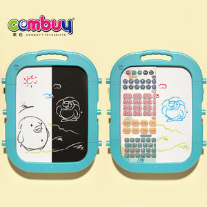 Eğitim 3 in 1 çift taraflı destek çocuk oyuncakları çizim yazı tahtası - Product Image 4