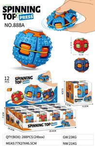 Spinner Antiestrés Transformable 2 en 1, Juguete de Burbujas para Presionar y Girar, Pelota Antiestrés para Escritorio y Oficina, Portátil, Venta al Por Mayor - Product Image 3
