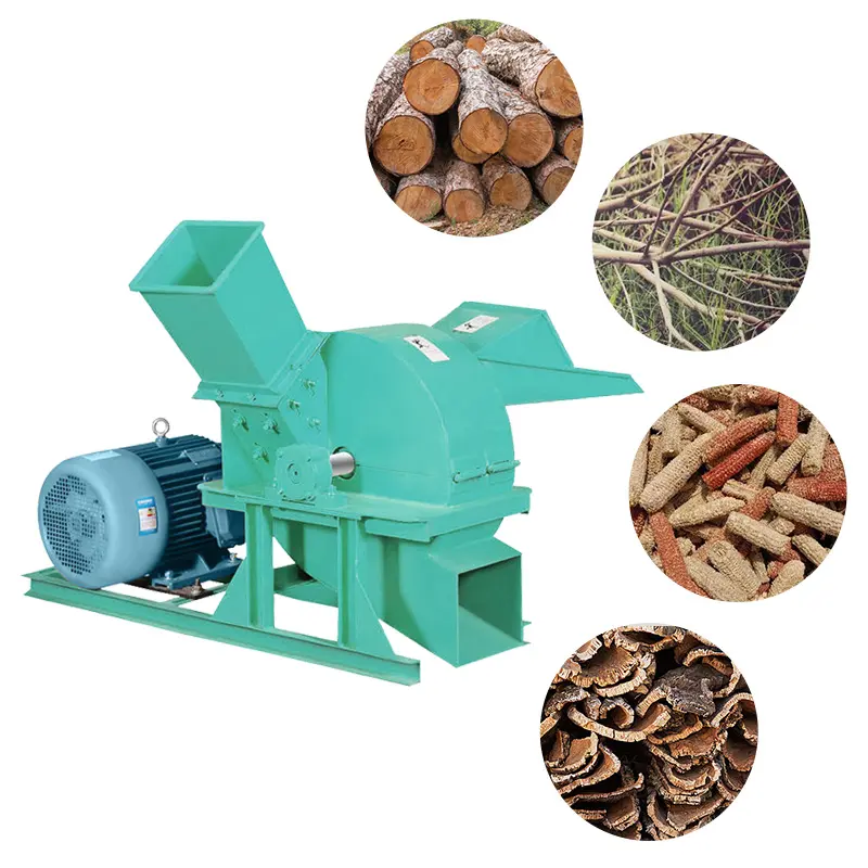 Diesel-Zerkleinerer Garten-Holzhackmaschine zur Sägemehlherstellung Brecher Holz