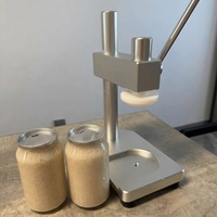 Machine de scellage semi-automatique manuelle haute performance pour canettes et bouteilles jetables, usage commercial, 51 mm
