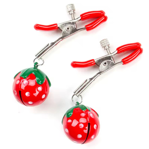 Pince à tétons Sweet Strawberry Bell Milk Clip, accessoires pour couple, pinces à tétons d'entraînement, pince clitoridienne, produits sexuels - Product Image 6