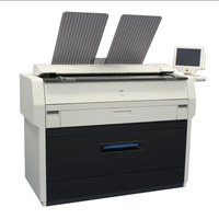 Imprimante grand format monochrome SHARPs KIP 7100 de 36 pouces d'occasion pour le travail en groupe, copie, numérisation, numérisation couleur