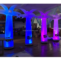 Colonne gonflable décorative d'extérieur, palmier lumineux gonflable, éclairage de colonne gonflable