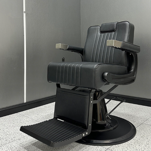 Fauteuil de Barbier de Luxe, Chaise de Salon de Coiffure Réglable en Hauteur avec Pompe Durable, Couleur Personnalisable, Idéal Hôtels et Usines - Product Image 4