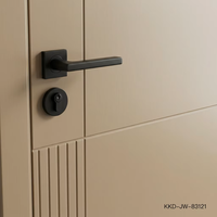Portes intérieures en bois laqué de luxe, imperméables et durables pour les appartements résidentiels modernes