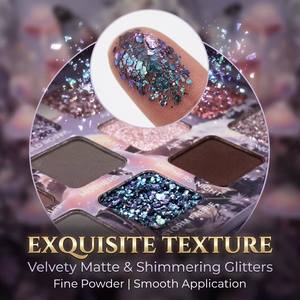 Paleta de Sombras de Ojos Personalizada con Etiqueta Privada, Diseño de Mariposa, 21 Tonos, Acabado Multifuncional, Brillante y Mate, Venta al Por Mayor de Cosméticos - Product Image 4