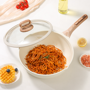 Sartén Antiadherente Moderna con Tapa <span class=keywords><strong>de</strong></span> Vidrio, Revestimiento <span class=keywords><strong>de</strong></span> <span class=keywords><strong>Granito</strong></span>, Utensilios <span class=keywords><strong>de</strong></span> <span class=keywords><strong>Cocina</strong></span> <span class=keywords><strong>de</strong></span> Piedra Saludables, Sartén <span class=keywords><strong>de</strong></span> Chef, Libre <span class=keywords><strong>de</strong></span> PFOA, Wok Antiadherente - Product Image 4