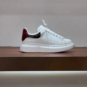 Baskets Chunky Blanches en Cuir Véritable et Maille à Motif Échiquier, Style Tendance pour Hommes et Femmes, Nouveaux Modèles de Créateur, Haute Qualité - Product Image 5