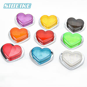 Luz LED de Marcador Lateral de Coche JDM de 9 Colores, Intermitentes de Corazón, <span class=keywords><strong>Indicadores</strong></span> de Corazón, Luz de Corazón para Coche, 12 V - Product Image 1