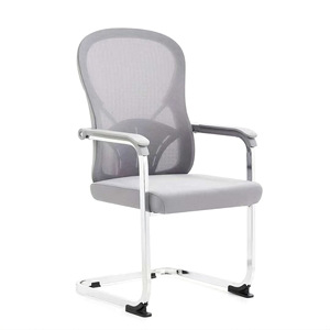 Office Chair Mesh Back Ergonomic Fixed Armrest Bow Frame Workstation Chair - Product Image 1