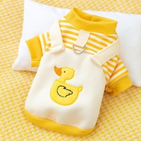 Fournisseur OEM/ODM – Nouveau sweat à capuche rayé motif canard de dessin animé pour animaux de compagnie, vêtements fins pour chiens et chats, idéal pour chiots et Teddy, vente en gros, personnalisable