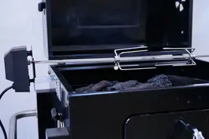 यूनिवर्सल बीबीक्यू रोटेटिंग स्केवर स्पिट रोटिसरी मोटर किट इलेक्ट्रॉनिक बारबेक्यू इलेक्ट्रिक बीबीक्यू ग्रिल चिकन रोटिसरी मशीन