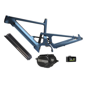 Cadre de vélo de montagne électrique à suspension intégrale en carbone E MTB 29 pouces compatible avec le <span class=keywords><strong>moteur</strong></span> Bafang M560 M510 OEM - Product Image 1