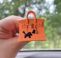 Offre Spéciale : Mini Sac Birkin de Luxe, Diffuseur d'Arômes 3D en Forme de Pantoufle Poney pour Grille d'Aération de Voiture, pour Filles