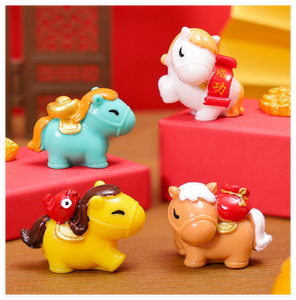 Lote <span class=keywords><strong>de</strong></span> Miniaturas <span class=keywords><strong>de</strong></span> Caballos Chinos 3D para el Año Nuevo Lunar 2026, Regalos <span class=keywords><strong>de</strong></span> Buena Suerte, Cesta <span class=keywords><strong>de</strong></span> <span class=keywords><strong>Navidad</strong></span> para Regalos - Product Image 3